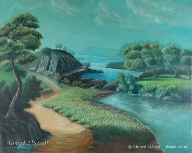 Painting study by Ahmed AlSaadi from his learning years (12)