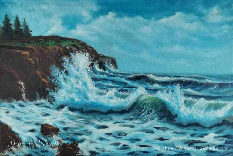 Painting study by Ahmed AlSaadi from his learning years (14)