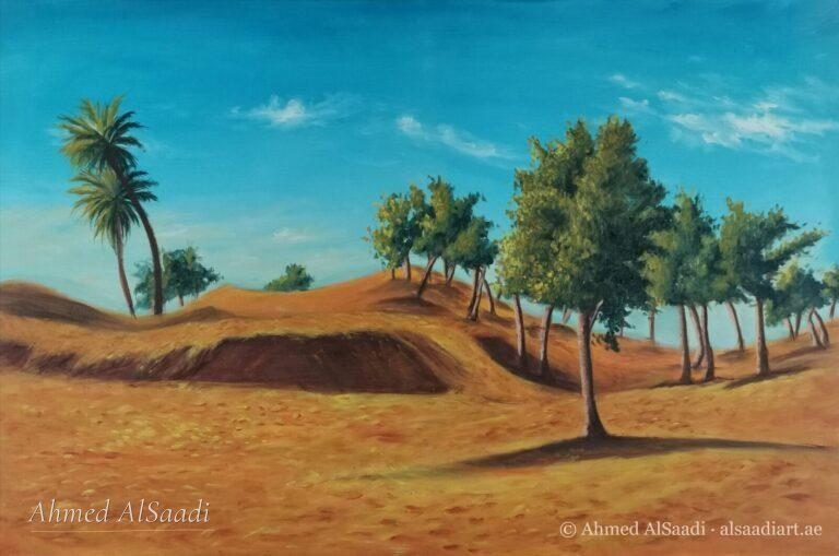 Painting study by Ahmed AlSaadi from his learning years (15)