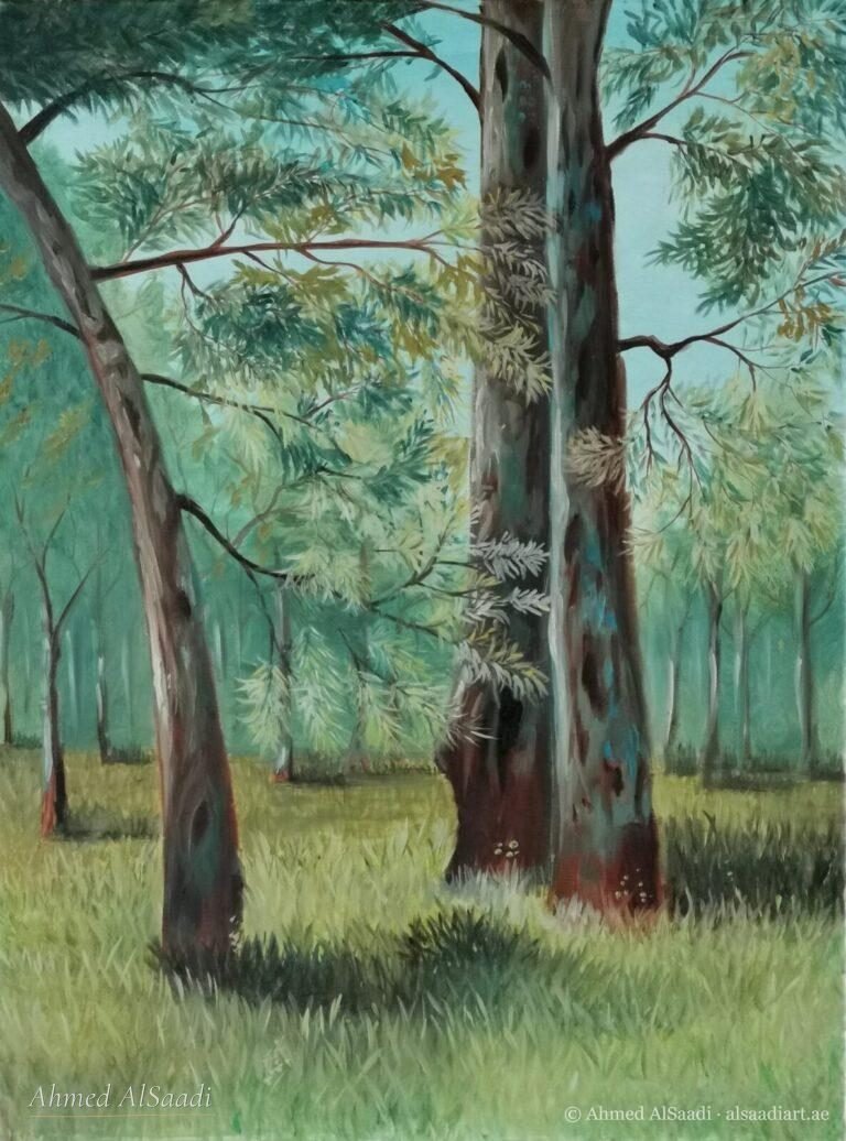 Painting study by Ahmed AlSaadi from his learning years (19)