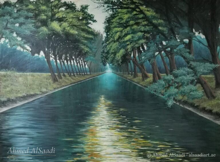 Painting study by Ahmed AlSaadi from his learning years (25)