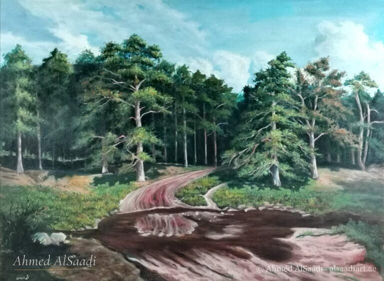 Painting study by Ahmed AlSaadi from his learning years (26)