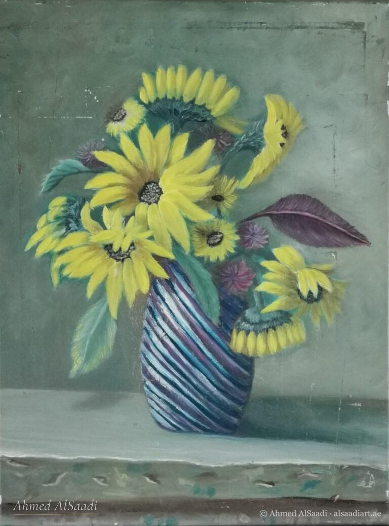 Painting study by Ahmed AlSaadi from his learning years (29)
