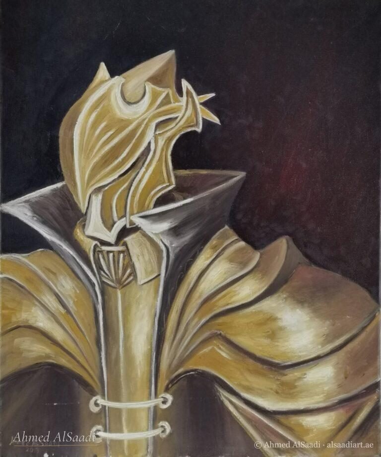 Painting study by Ahmed AlSaadi from his learning years (30)