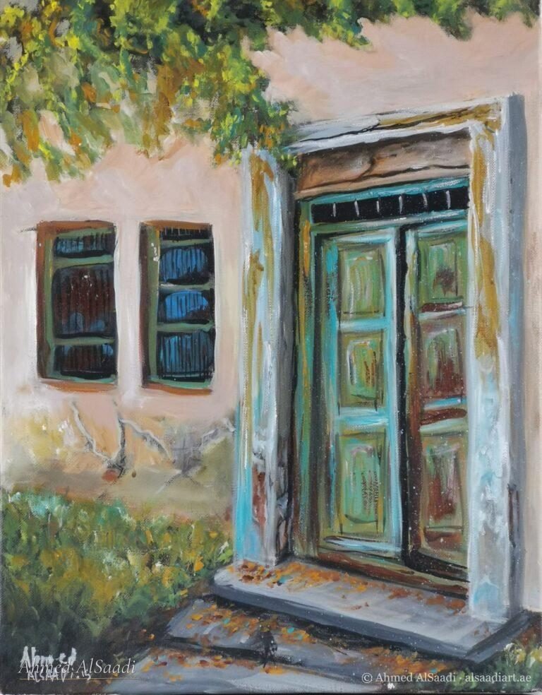 Painting study by Ahmed AlSaadi from his learning years (34)