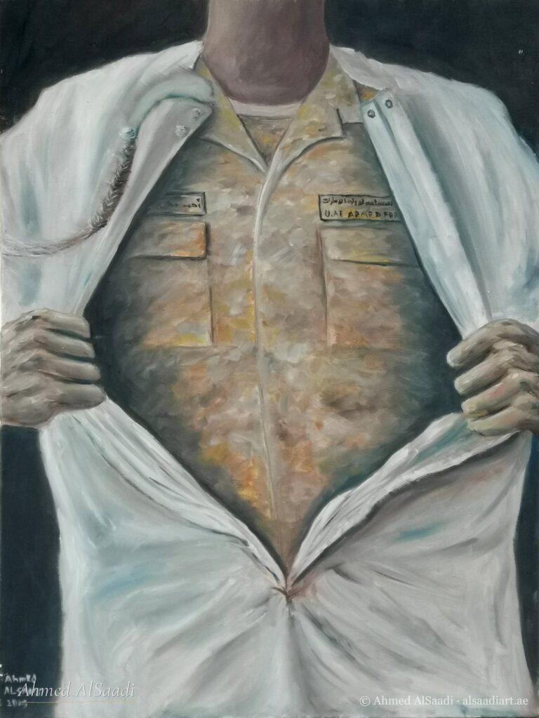 Painting study by Ahmed AlSaadi from his learning years (37)
