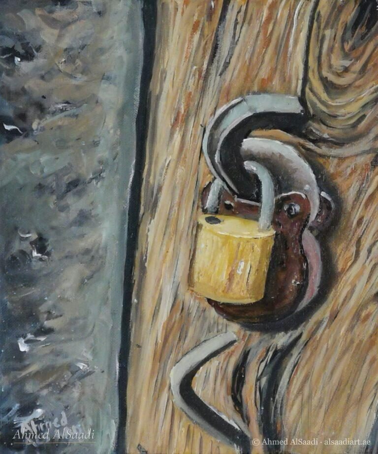 Painting study by Ahmed AlSaadi from his learning years (42)