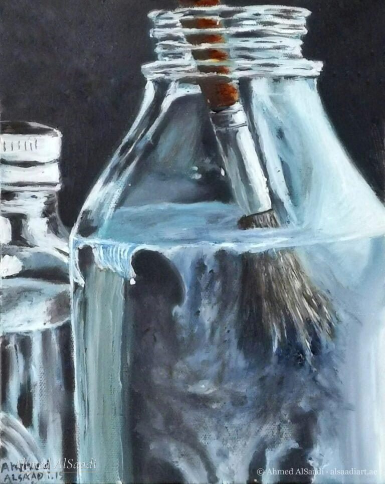 Painting study by Ahmed AlSaadi from his learning years (4)